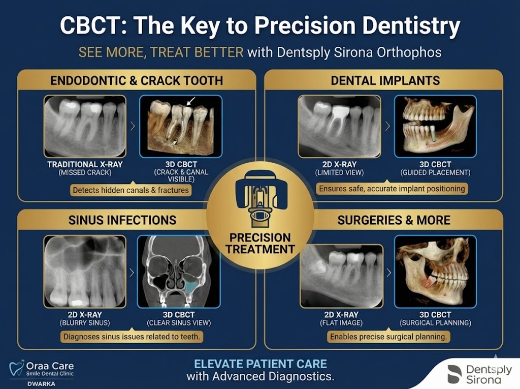 3D CBCT vs Traditional 2D X-Ray Comparison