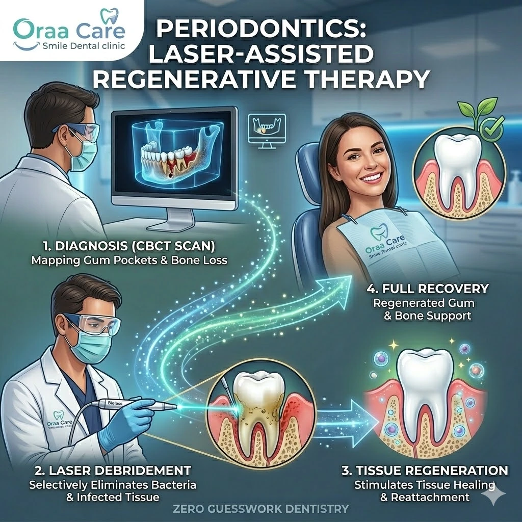 Laser-Assisted Regenerative Therapy for Gum Disease at Oraa Care